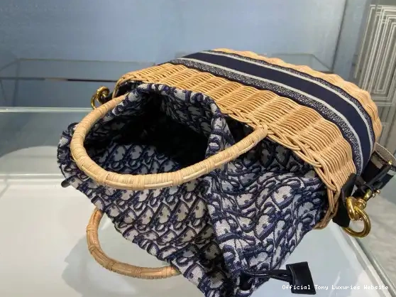 Tony Luxuries WICKER BAG diro BASKET 0701
